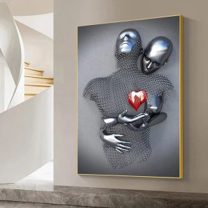 3d-wall-art-lovers-embraces-1
